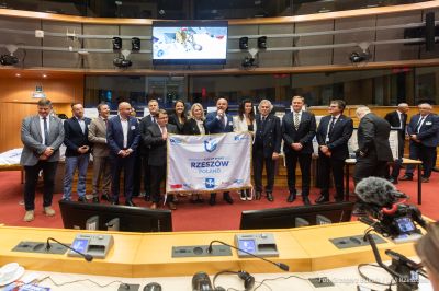 zdjęcie z otrzymania tytułu Europejskie Miasto Sportu, fot. Grzegorz Bukała, Urząd Miasta Rzeszowa